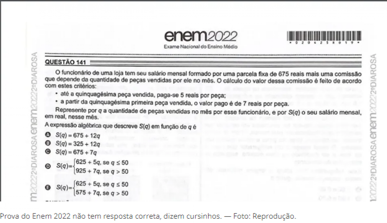 Quest es do enem 2022 matem tica edukita