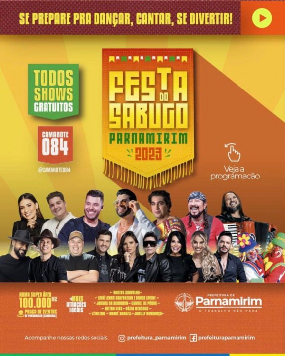 Festa do Sabugo 2023 em Parnamirim promete maior edição da história