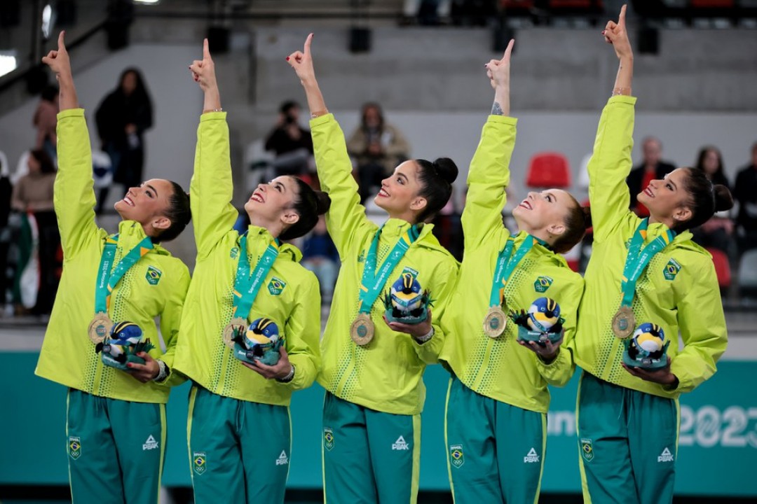 Pan de Santiago: Ginástica Rítmica brasileira tem ouro histórico no individual e volta da hegemonia no conjunto