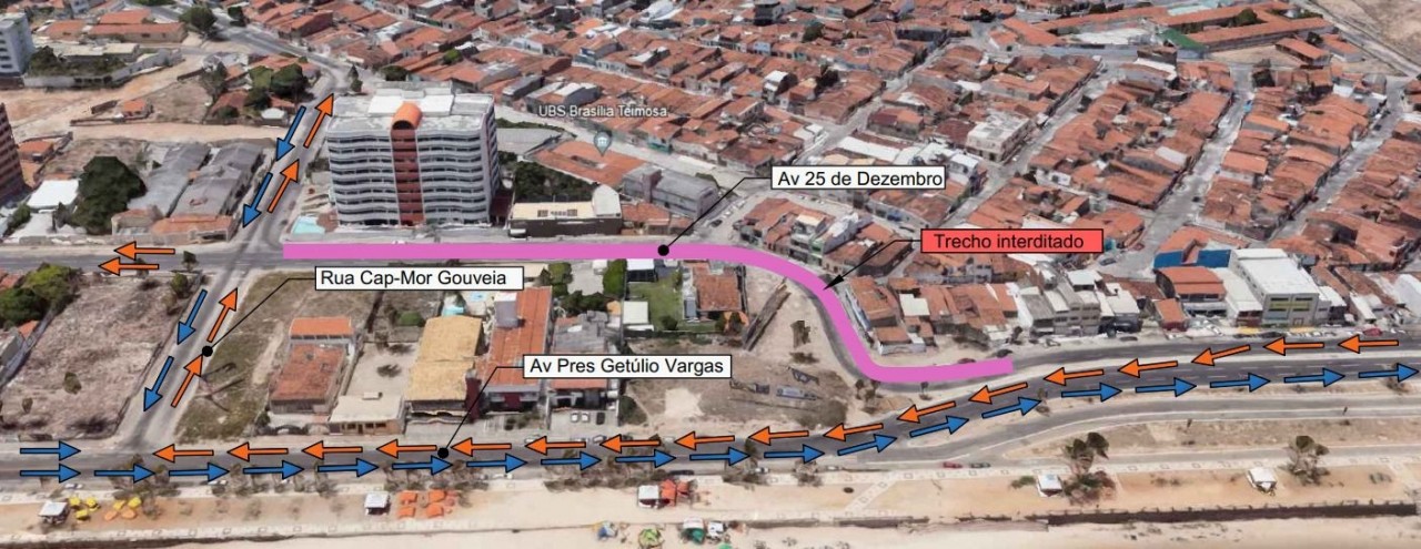 Em Natal, trecho da avenida 25 de Dezembro será interditado para obras a partir de hoje (29)