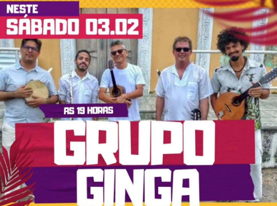 Grupo Ginga, chorinho e brasilidades é atração confirmada na inauguração de novo espaço, em Pirangi do Norte