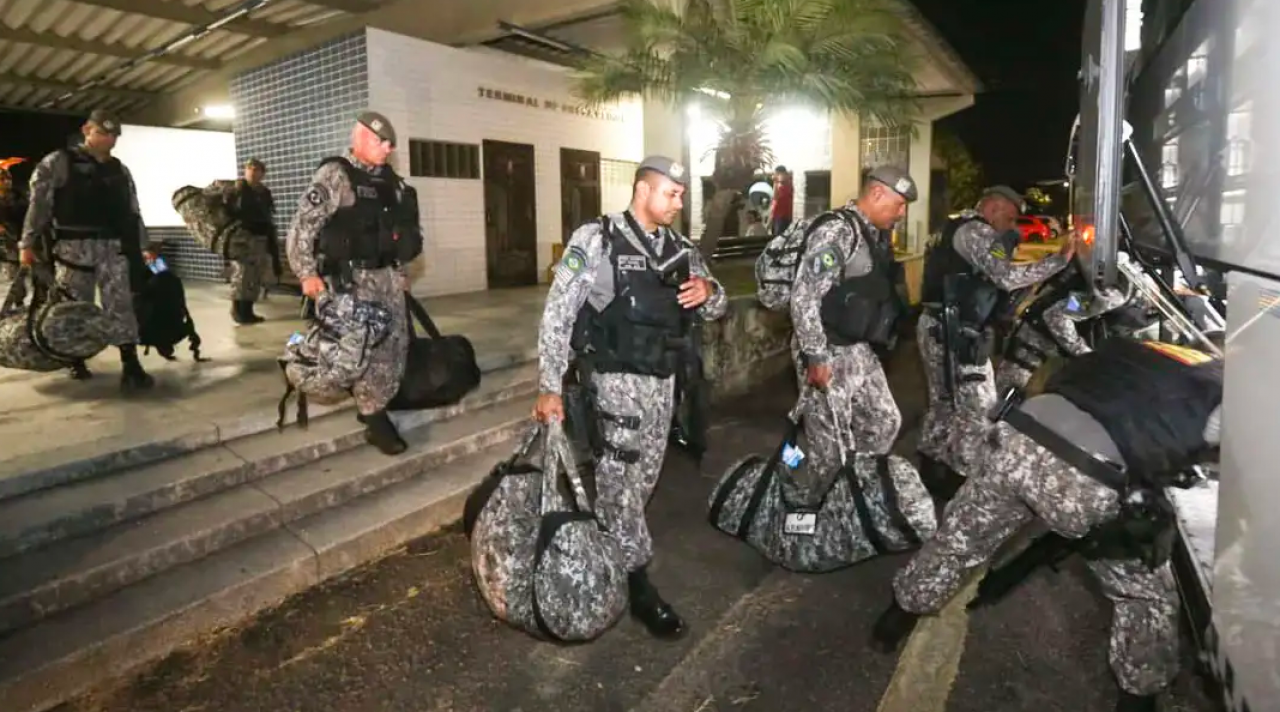 Agentes da Força Nacional de Segurança são enviados ao RN para ajudar nas buscas aos fugitivos do presídio de Mossoró 