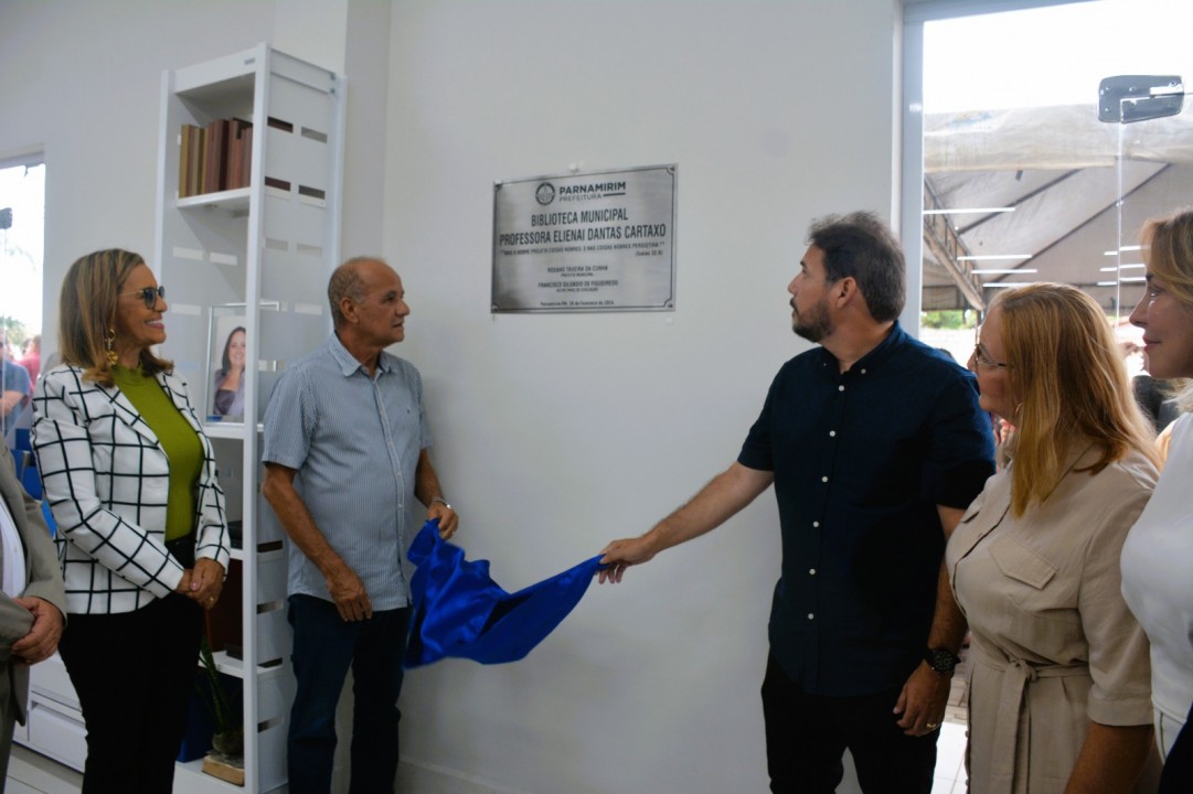 Inaugurada oficialmente a Biblioteca Municipal de Parnamirim, Professora Elienai Dantas Cartaxo
