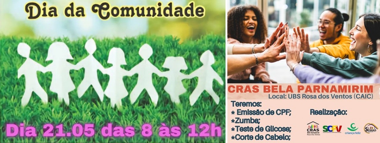 Terça-feira é o Dia da Comunidade no CRAS Bela Parnamirim: diversão, saúde e cidadania para todos