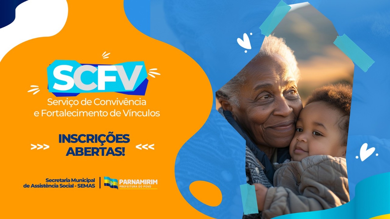 Prefeitura de Parnamirim abre inscrições para Serviços de Convivência e Fortalecimento de Vínculos