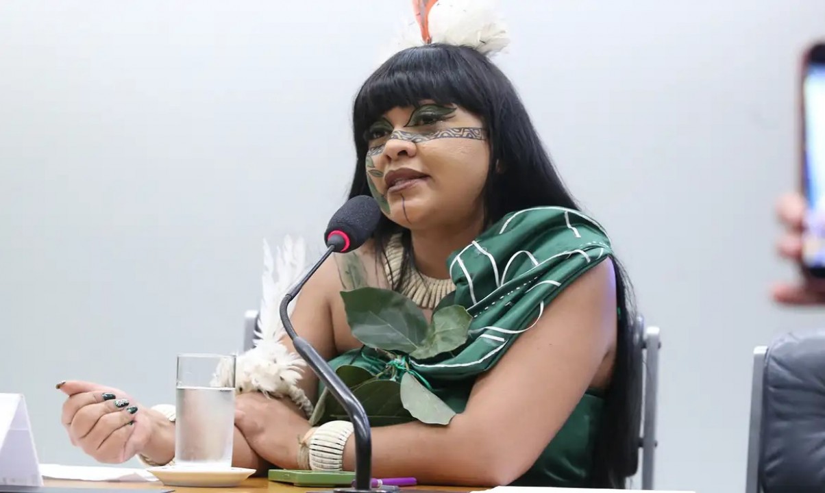 Célia Xakriabá denuncia ao STF violência policial durante marcha