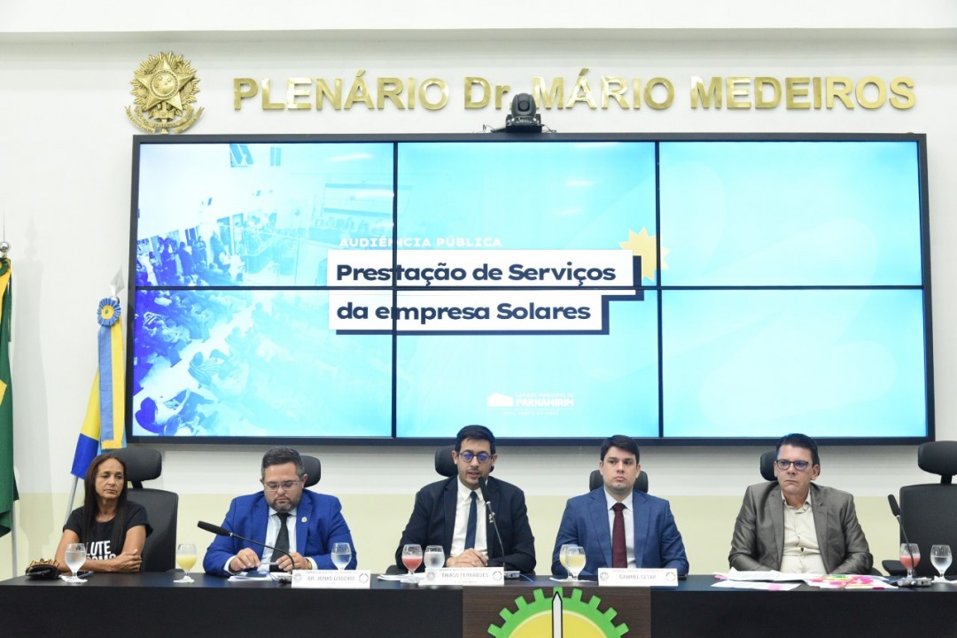 Serviços prestados pela Solares ao município são tema de audiência pública
