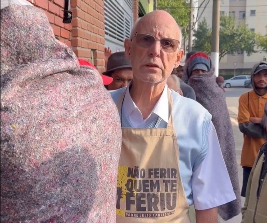 Padre Júlio Lancellotti revela denúncia de ameaças de morte contra 