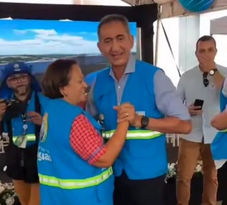 Fátima e Ministro de Lula comemoram inauguração de açude em Timbaúba dos Batistas